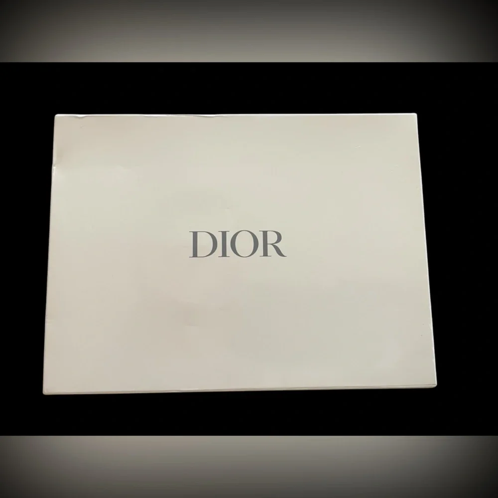 NEW w/Box Dior VIP Black Vegan Leather 7” x 5” Vanity Mirror. For Home or Travel - Picture 7 of 8